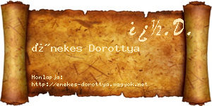 Énekes Dorottya névjegykártya